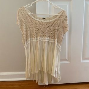 Free people crochet top